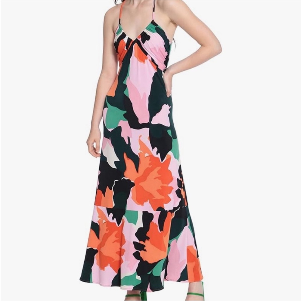 Donna Morgan Colorful Floral Maxi Dress